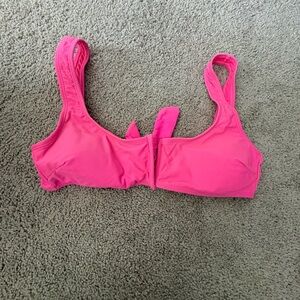 No Boundaries Pink Bikini Top